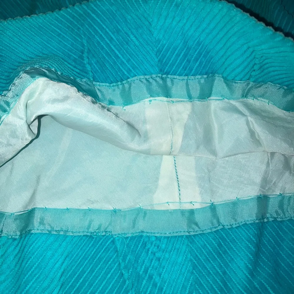Set of Two Handmade Vintage Little Girls Blue Dresses 9-12 months (?) Corduroy